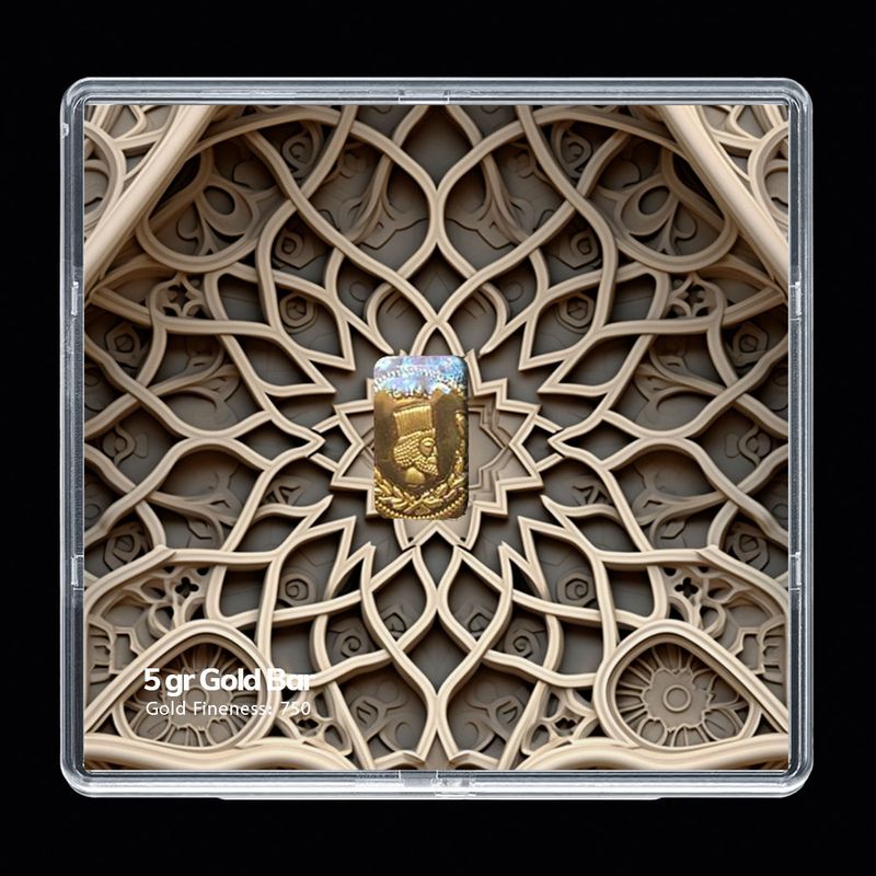 شمش طلا 18 عیار مدوپد مدل sg10036