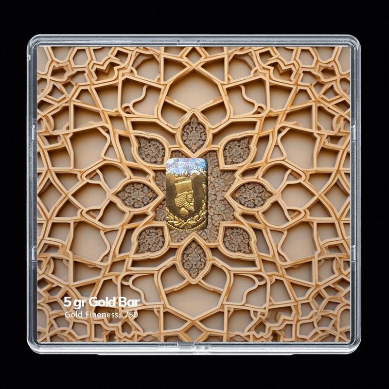 شمش طلا 18 عیار مدوپد مدل sg10037