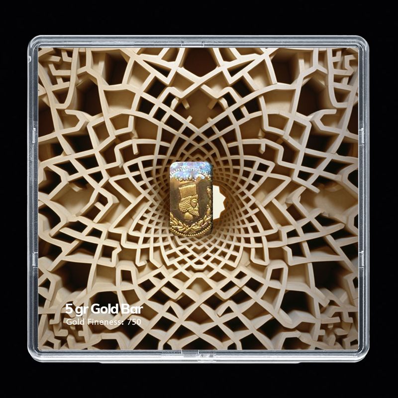 شمش طلا 18 عیار مدوپد مدل sg10039