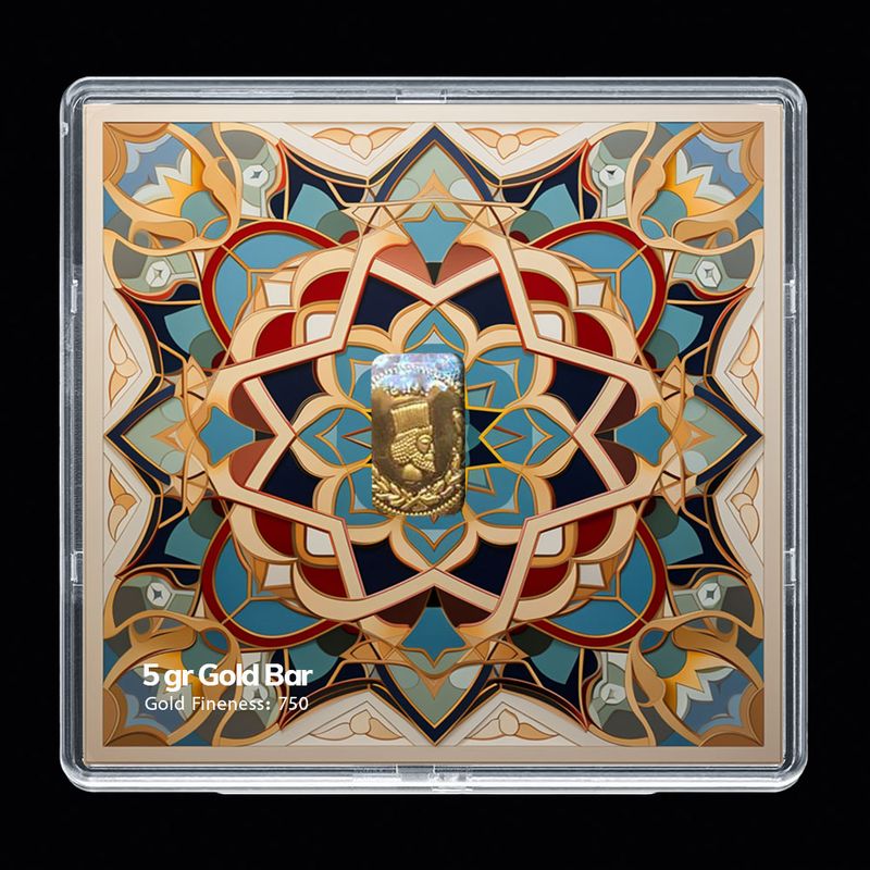 شمش طلا 18 عیار مدوپد مدل sg10076