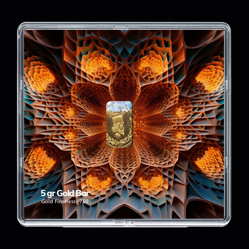 شمش طلا 18 عیار مدوپد مدل sg10077