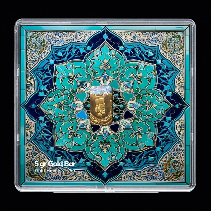 شمش طلا 18 عیار مدوپد مدل sg10087