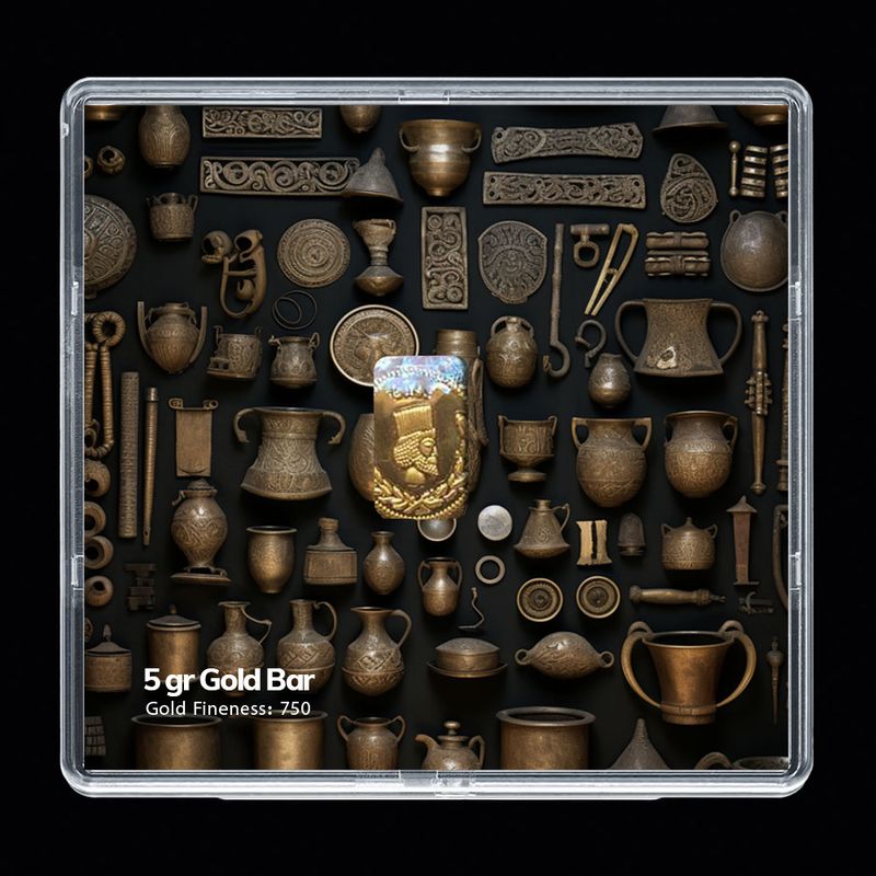 شمش طلا 18 عیار مدوپد مدل sg10097