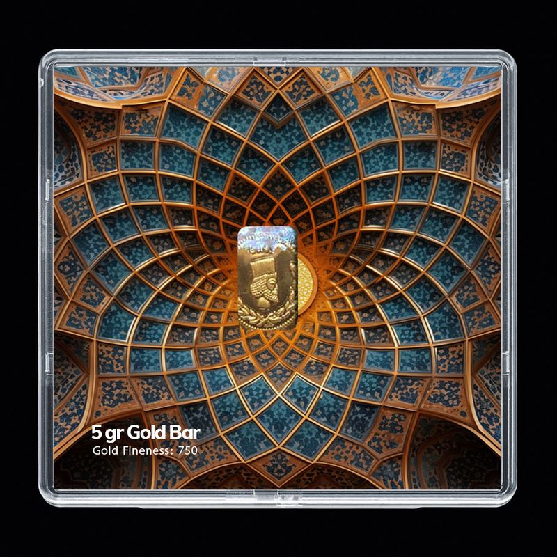 شمش طلا 18 عیار مدوپد مدل sg10100