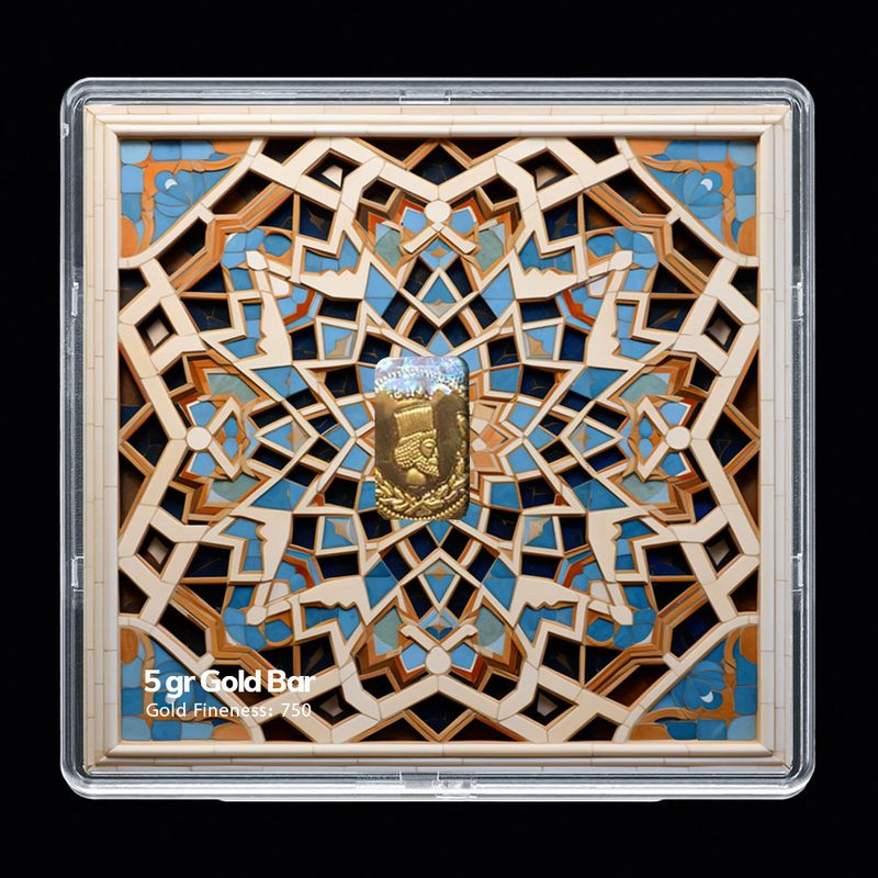 شمش طلا 18 عیار مدوپد مدل sg10107