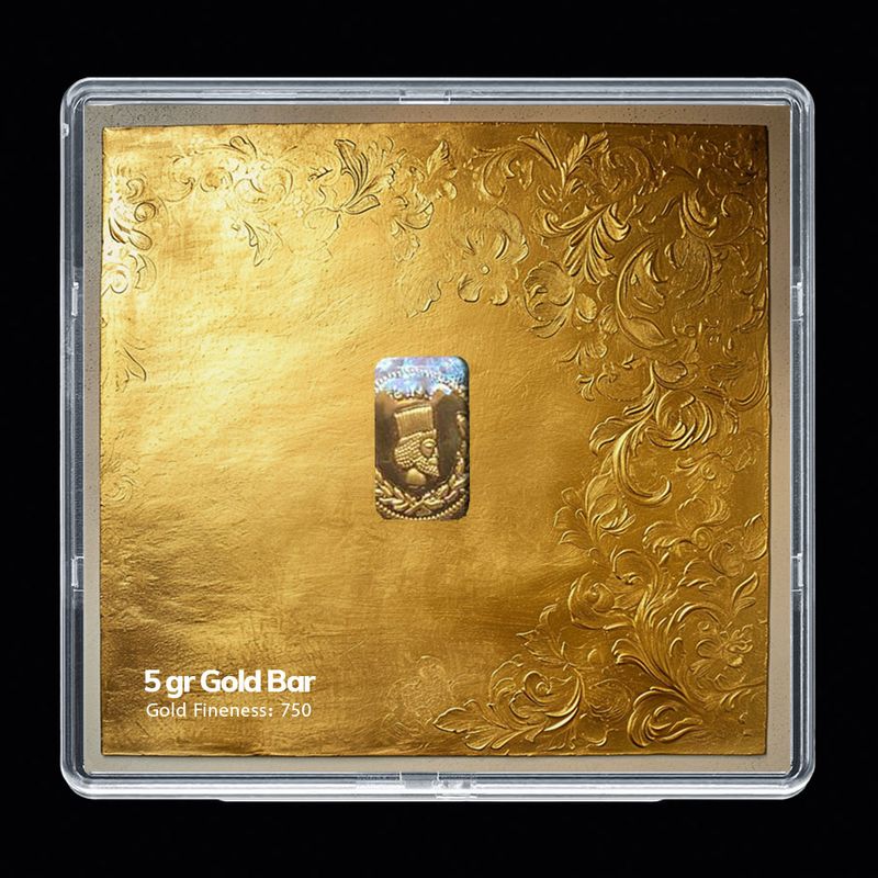 شمش طلا 18 عیار مدوپد مدل sg10111
