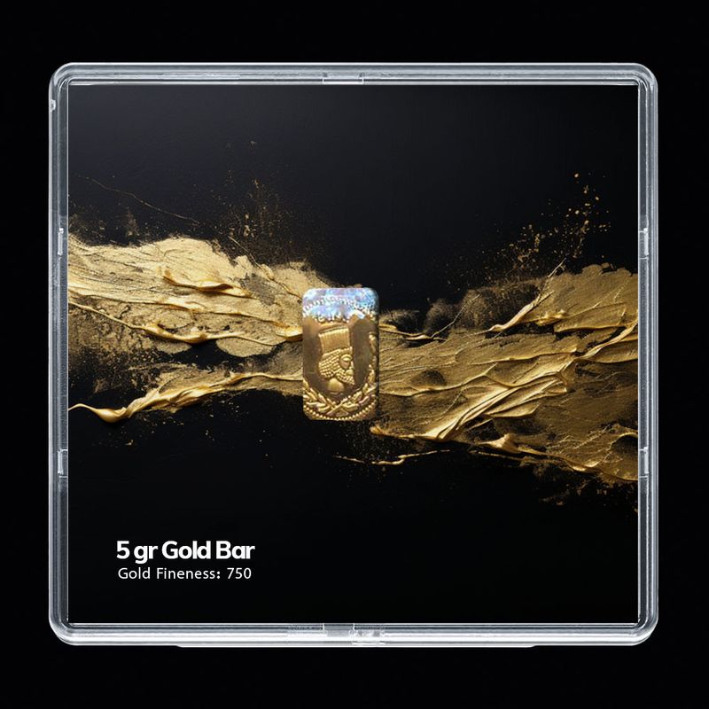 شمش طلا 18 عیار مدوپد مدل sg10115
