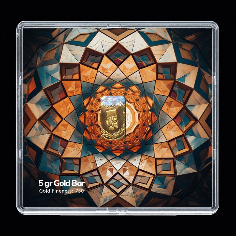 شمش طلا 18 عیار مدوپد مدل sg10116