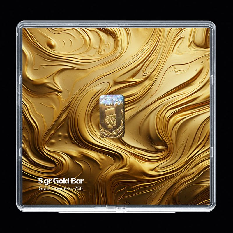 شمش طلا 18 عیار مدوپد مدل sg10136