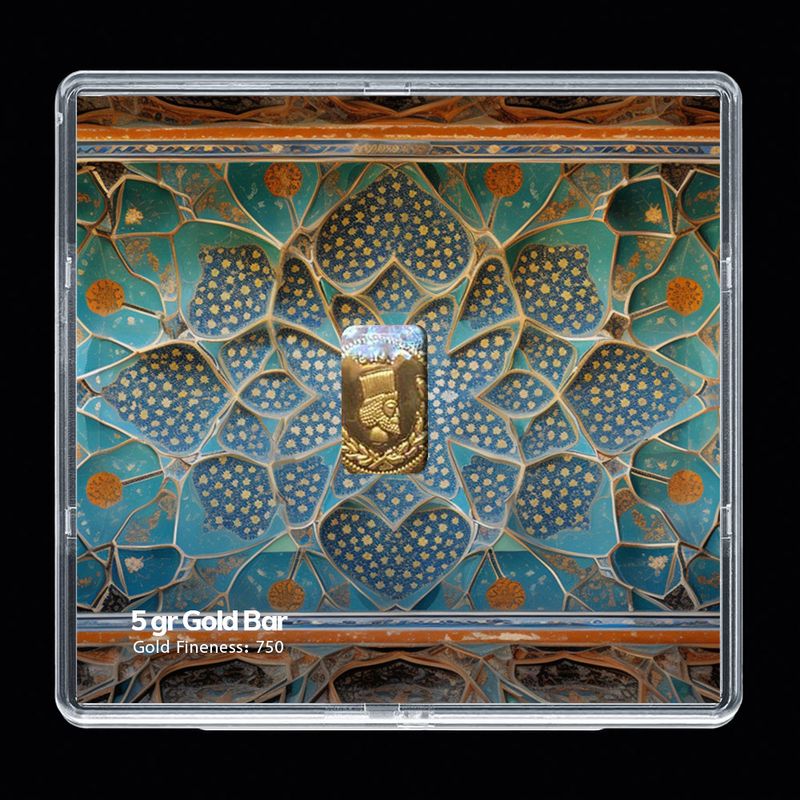 شمش طلا 18 عیار مدوپد مدل sg10142