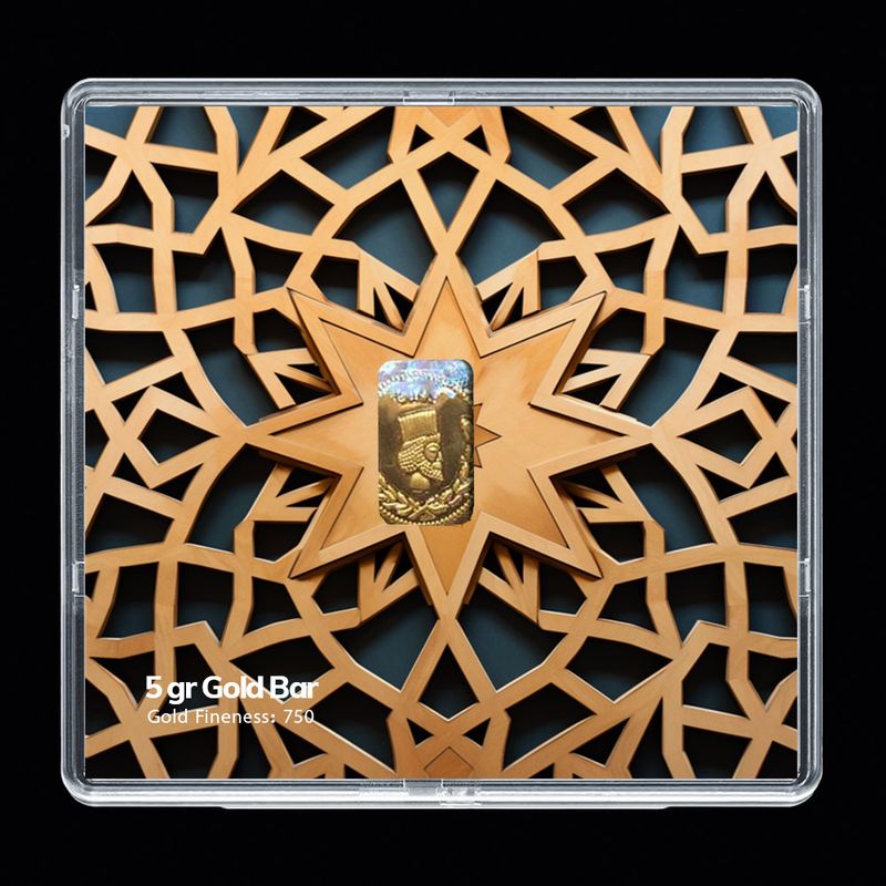 شمش طلا 18 عیار مدوپد مدل sg10149