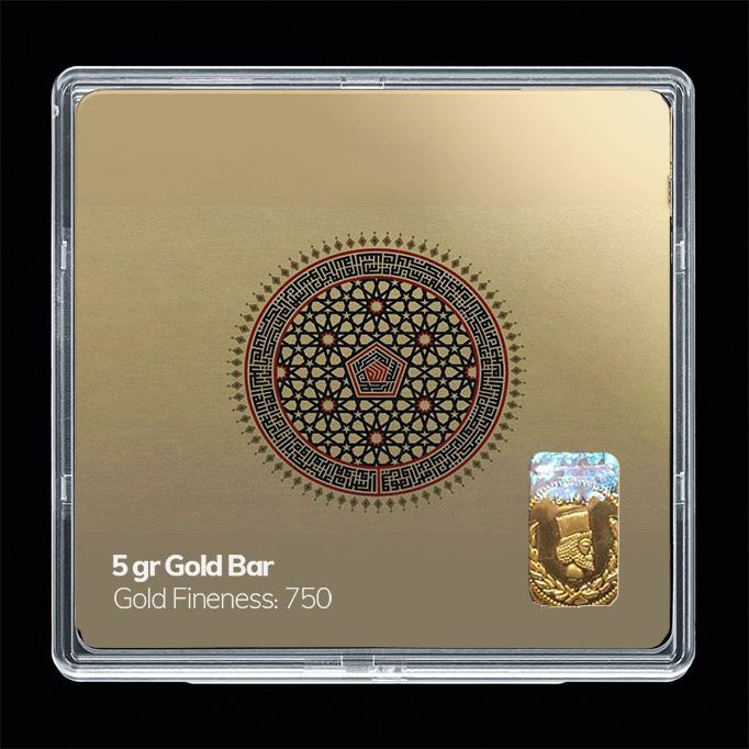 شمش طلا 18 عیار مدوپد مدل مذهبی کد sg11142