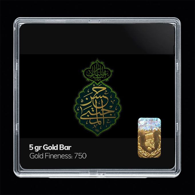 شمش طلا 18 عیار مدوپد مدل مذهبی کد sg11143