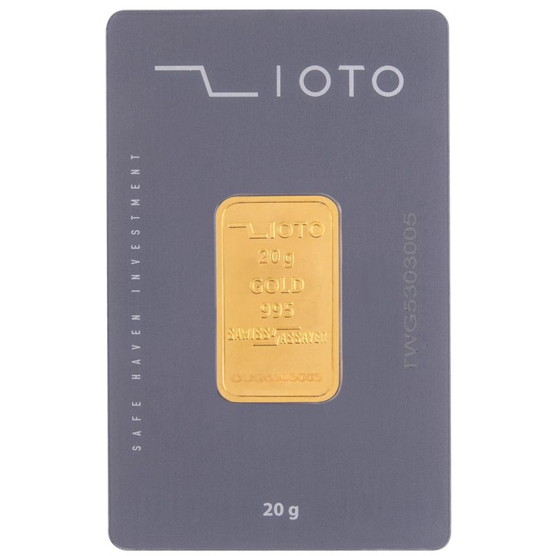 شمش طلا 24 عیار زیوتو مدل au p20