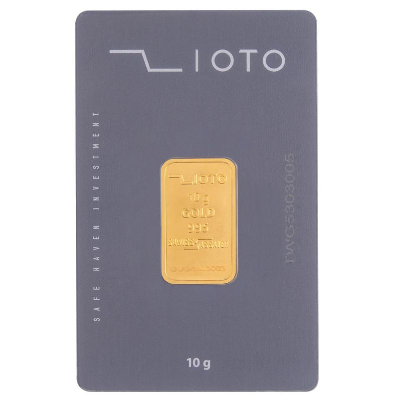 شمش طلا 24 عیار زیوتو مدل d au p10