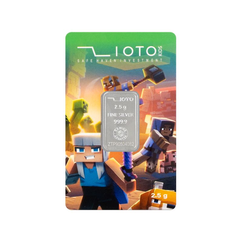 شمش نقره زیوتو مدل kids minecraft
