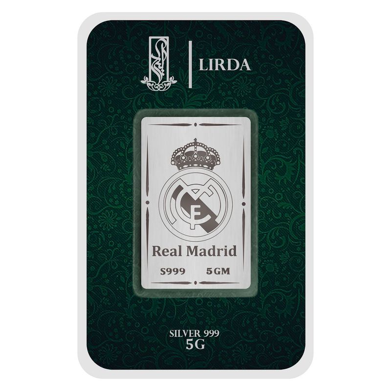 شمش نقره لیردا طرح رئال مادرید کد 999 5 real madrid