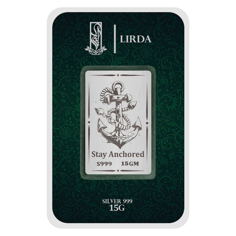 شمش نقره لیردا طرح لنگر 999 15 stay anchored