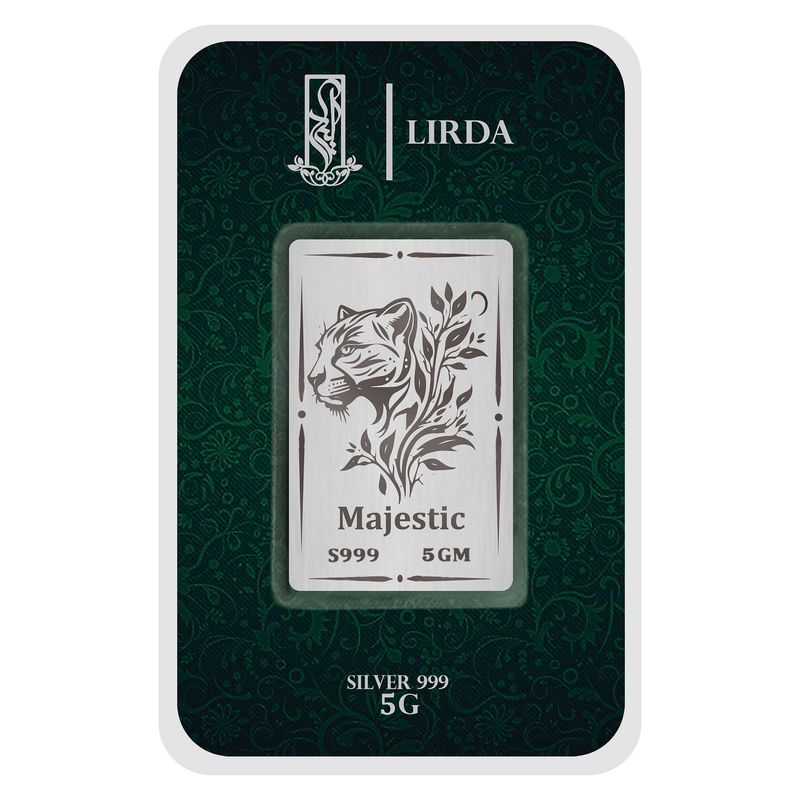 شمش نقره لیردا طرح پلنگ کد 999 5 majestic