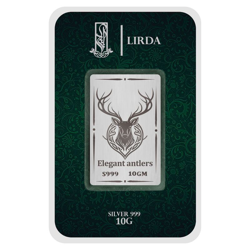 شمش نقره لیردا طرح گاوزن کد 999 10 elegant antlers
