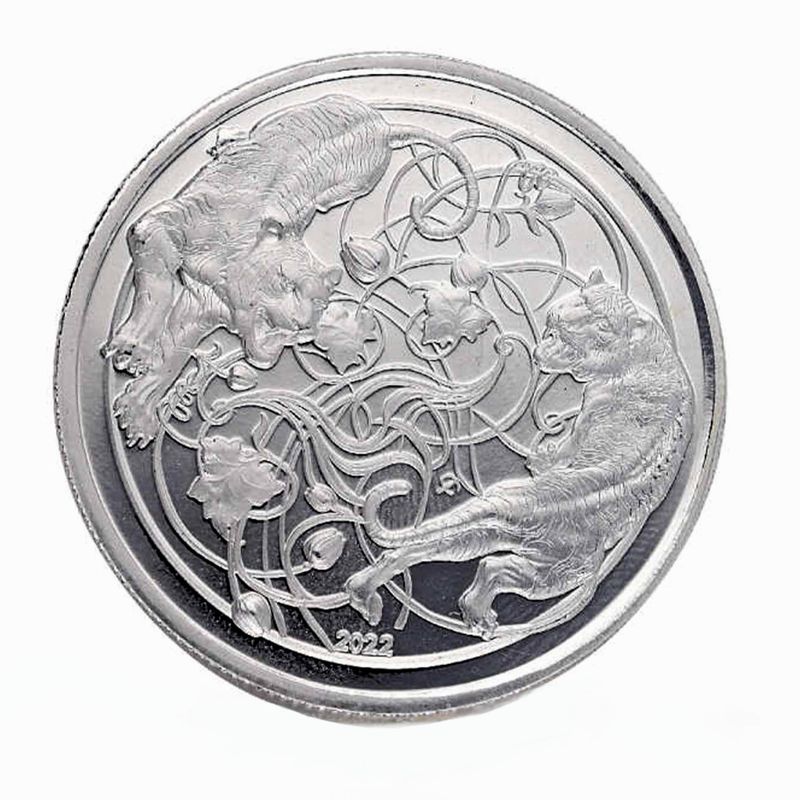 شمش نقره مدل ببر 1oz