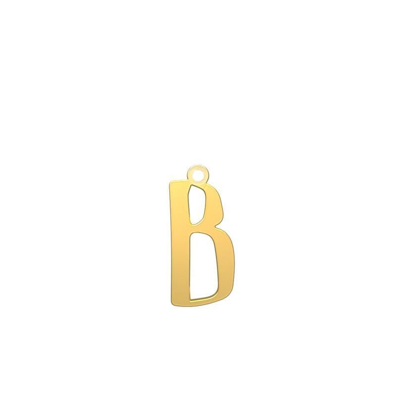 شمش نقره گالری توسطی مدل حرف b کد ns4998b9