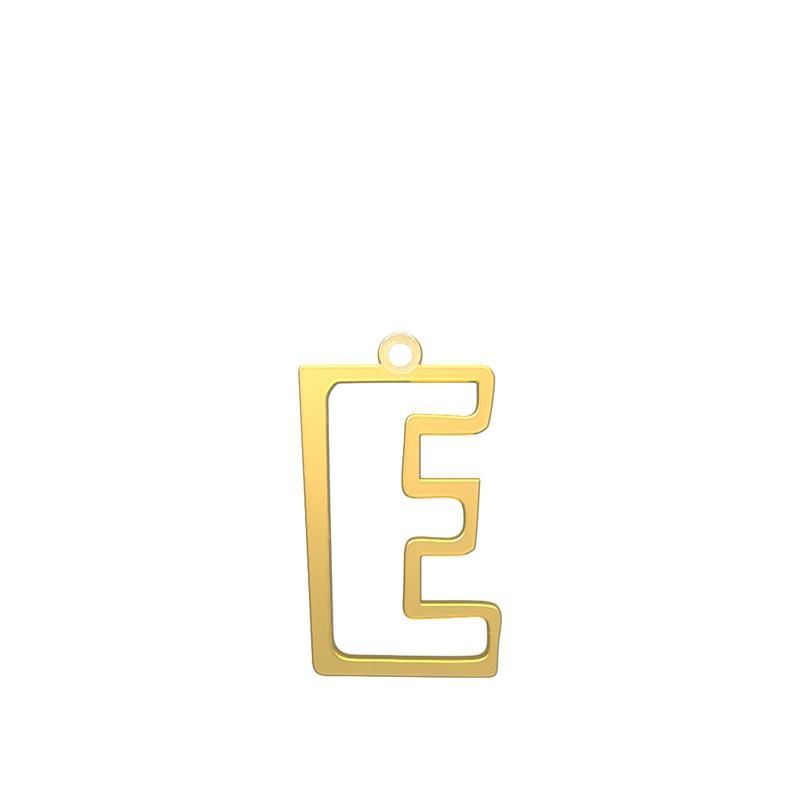 شمش نقره گالری توسطی مدل حرف e کد ns0261f0