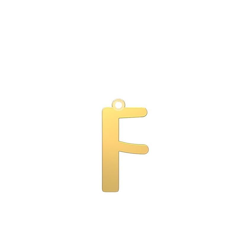 شمش نقره گالری توسطی مدل حرف f کد ns18c98e
