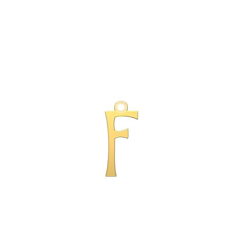 شمش نقره گالری توسطی مدل حرف f کد ns73ada0