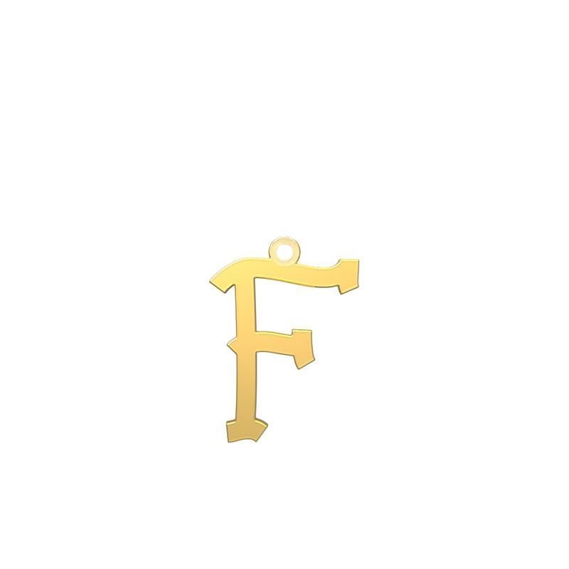 شمش نقره گالری توسطی مدل حرف f کد nsbebf6c