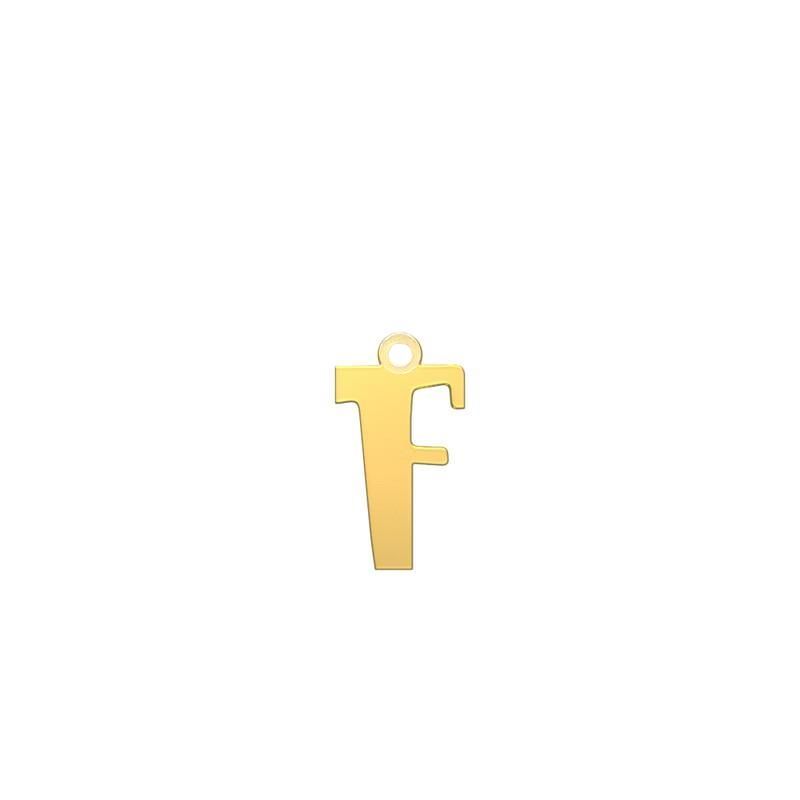 شمش نقره گالری توسطی مدل حرف f کد nsc210b3
