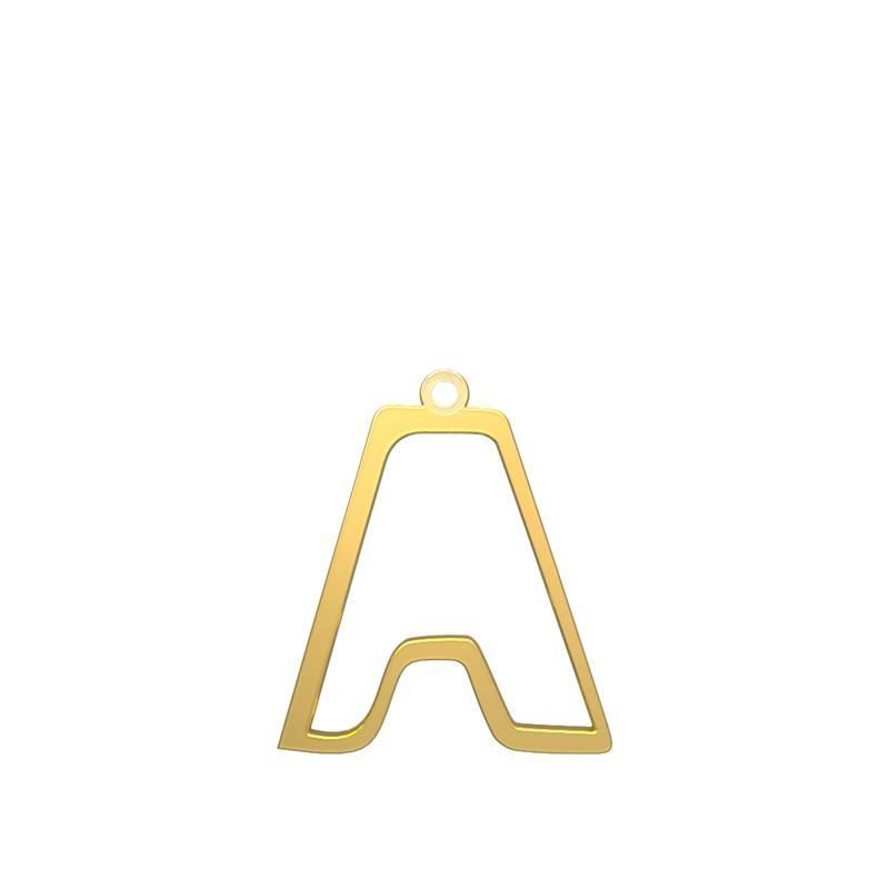 شمش نقره گالری طلا توسطی مدل حرف a کد ns59aca1