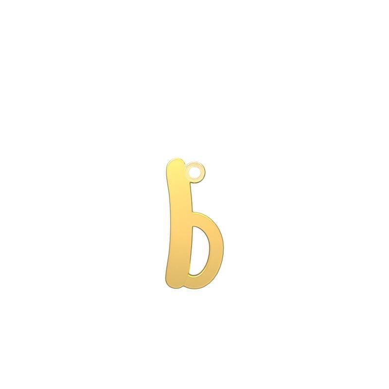 شمش نقره گالری طلا توسطی مدل حرف b کد ns5b16e7