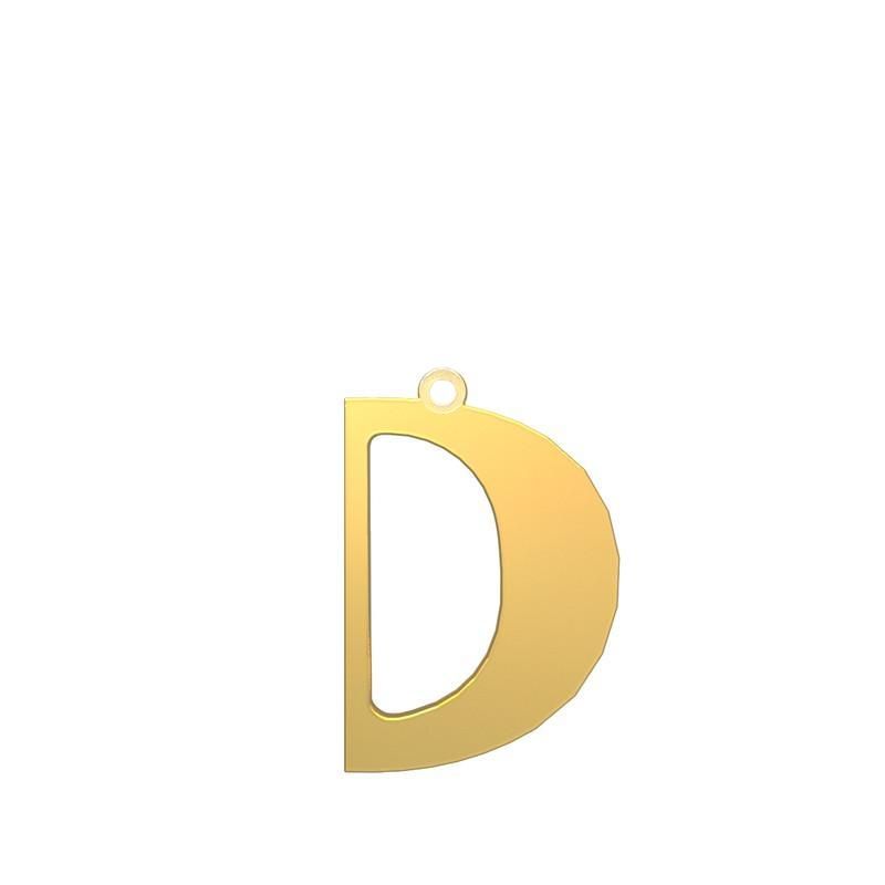 شمش نقره گالری طلا توسطی مدل حرف d کد ns9cb75d