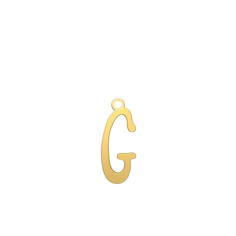 شمش نقره گالری طلا توسطی مدل حرف g کد nsff5397
