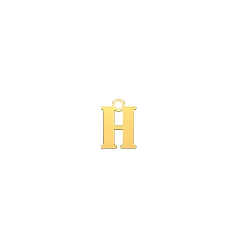 شمش نقره گالری طلا توسطی مدل حرف h کد ns63a354
