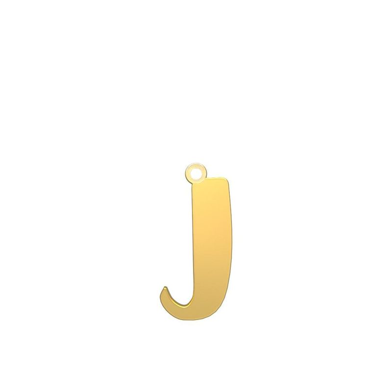 شمش نقره گالری طلا توسطی مدل حرف j کد ns21f67b