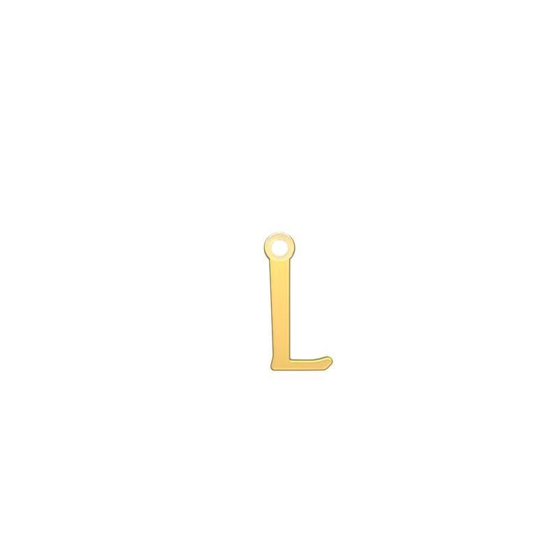 شمش نقره گالری طلا توسطی مدل حرف l کد nsfde8c2