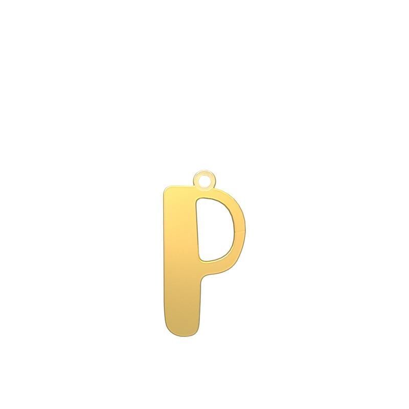 شمش نقره گالری طلا توسطی مدل حرف p کد ns2b7524