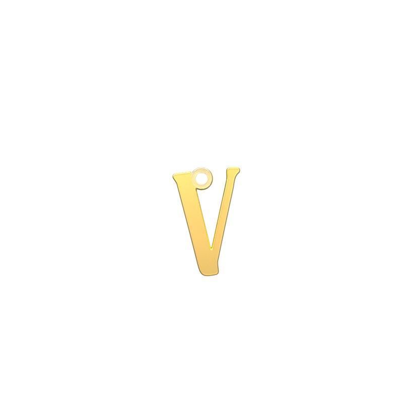 شمش نقره گالری طلا توسطی مدل حرف v کد ns8a8a2d