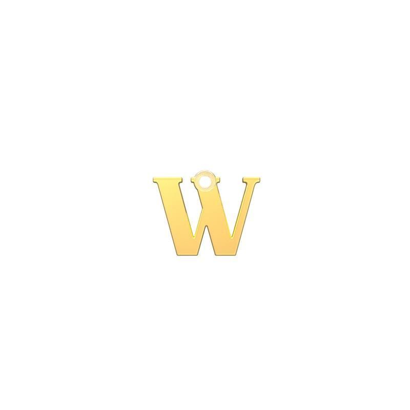 شمش نقره گالری طلا توسطی مدل حرف w کد ns1e9549