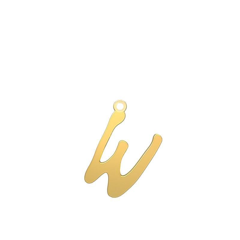 شمش نقره گالری طلا توسطی مدل حرف w کد ns1f4dff