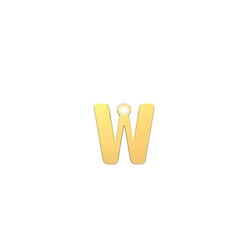 شمش نقره گالری طلا توسطی مدل حرف w کد ns8f5f9c
