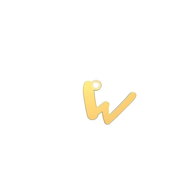شمش نقره گالری طلا توسطی مدل حرف w کد nsa1c8ff