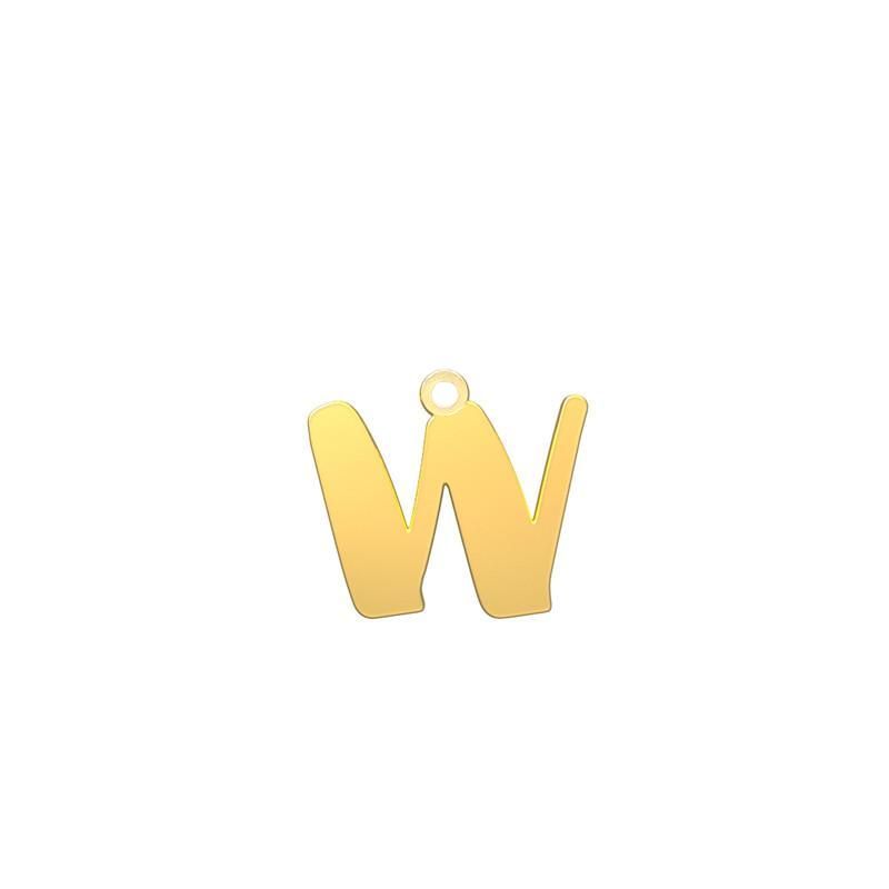 شمش نقره گالری طلا توسطی مدل حرف w کد nse3c3f1
