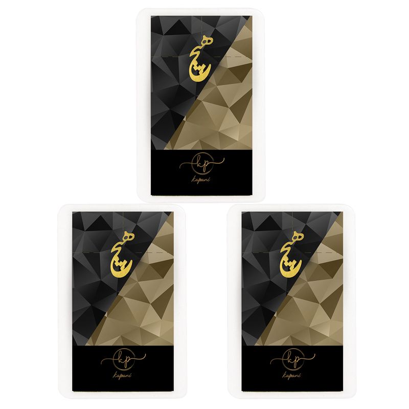 طلا گرمی 18 عیار کاپانی مدل هیچ کد kc014 p3 بسته 3 عددی