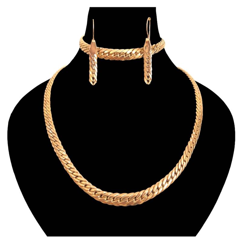 نیم ست طلا 18 عیار زنانه دوست خوب مدل dk101 1