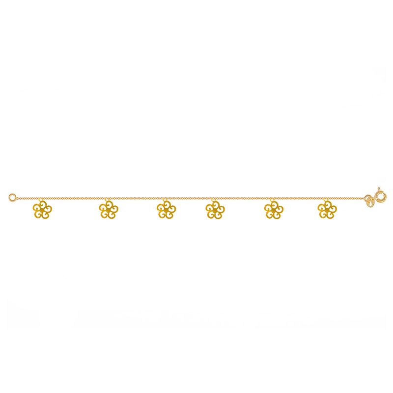 پابند طلا 18 عیار نازنین کد gr226