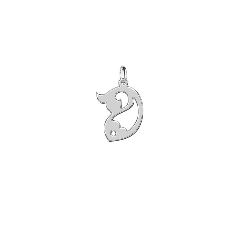 پلاک نقره ترمه 1 طرح ماهی کد e151