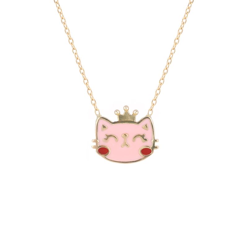 گردنبند طلا 18 عیار دخترانه بان گالری مدل پرنسس پیشی